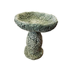 Concrete Bird Bath, Leaf