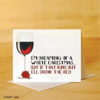 Printed Canvas Card, Vino