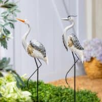 Deco Crane Garden Stake