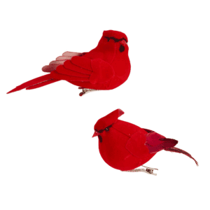 Cardinal Ornament With Clip