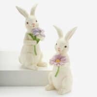 Standing Rabbit with Flower