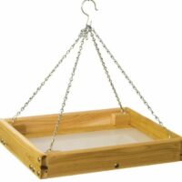 Cedar Hanging Feeder Tray