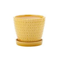 Yellow Weave Planter