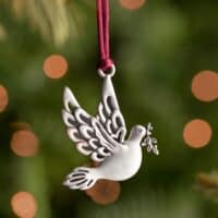 Pewter Dove Ornament