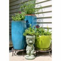 Concrete Planter, Tiki