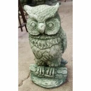 Concrete Owl, On Branch, Medium