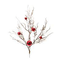Flocked Sleigh-Bell Branch
