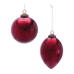 Deep Red Glass Ornament