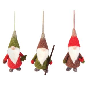 Christmas Gnome Wool Ornament