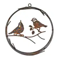 Chickadee Metal Wreath